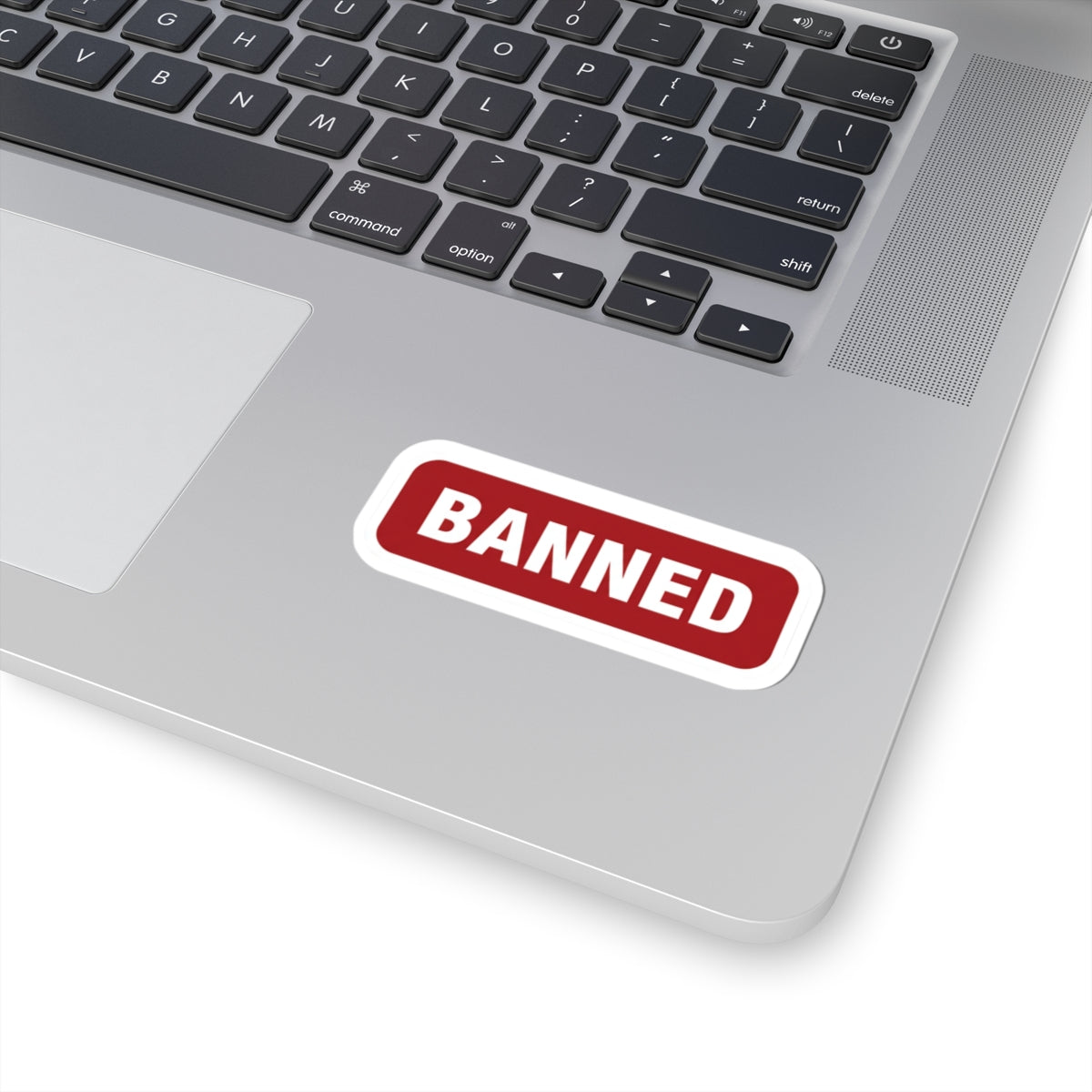 BANNED sticker