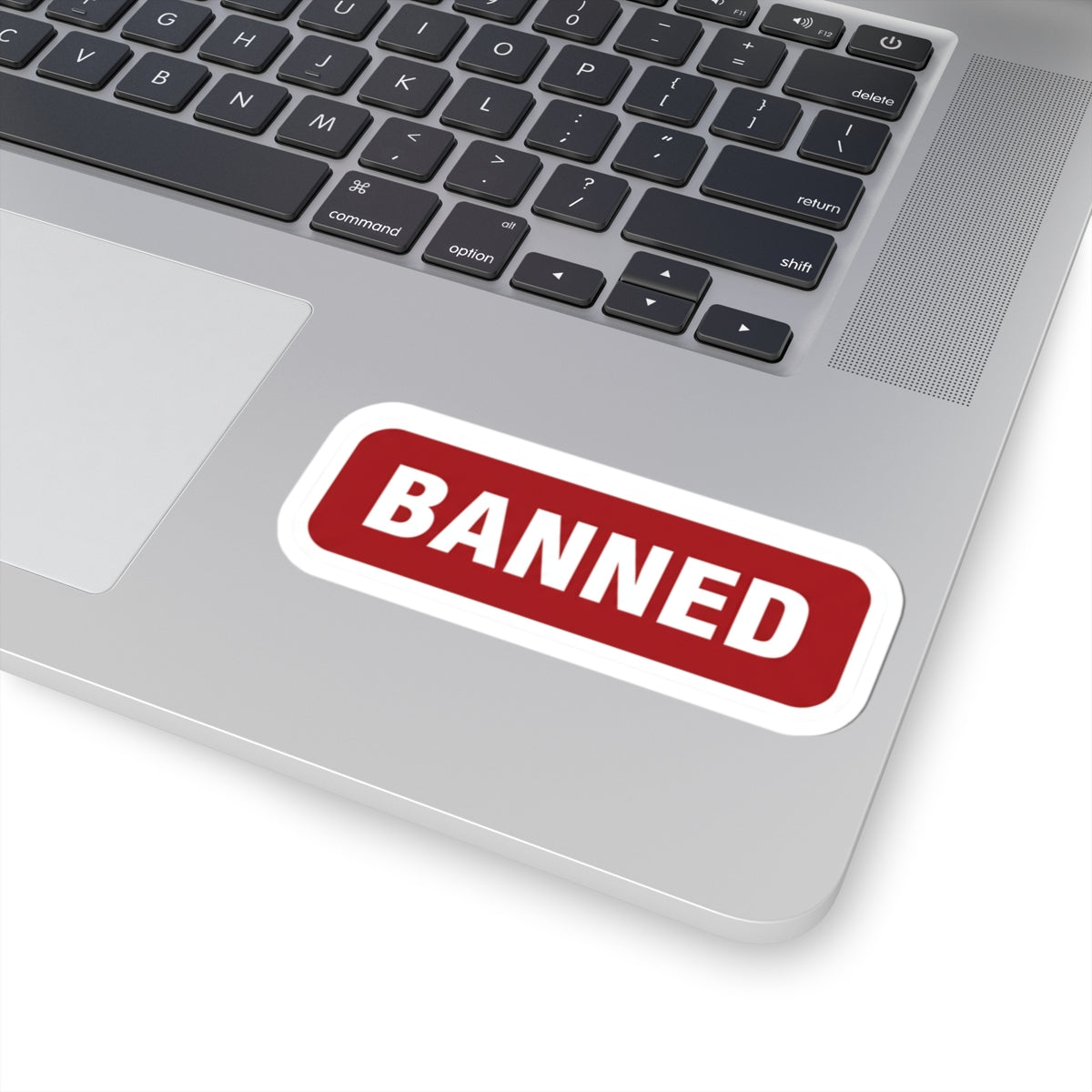 BANNED sticker
