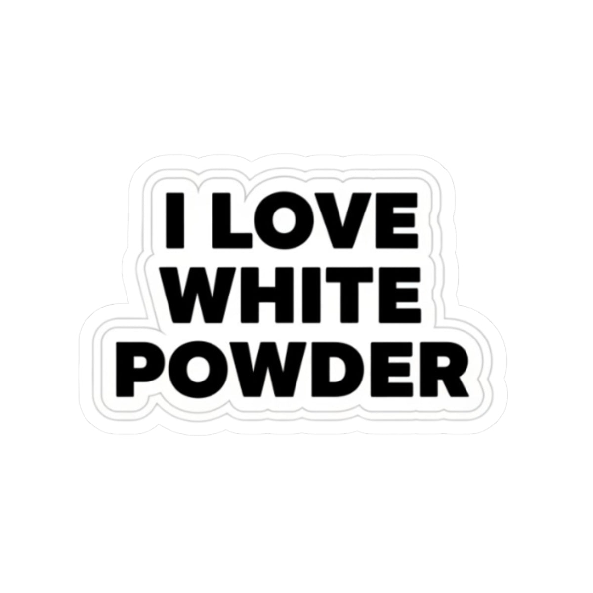 White Powder Sticker