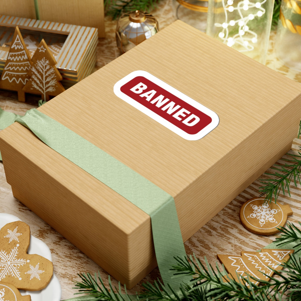 BANNED sticker