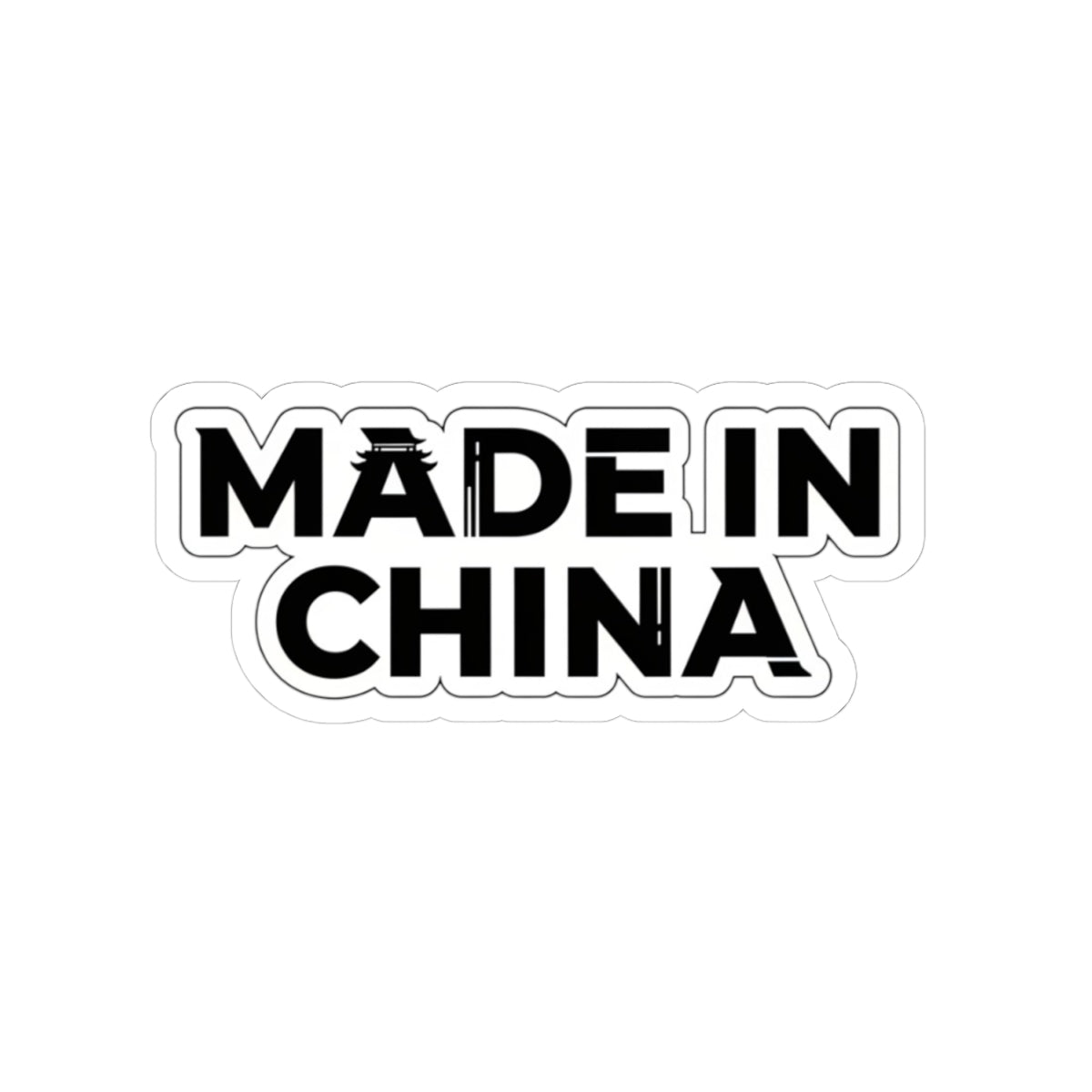 Made in China sticker