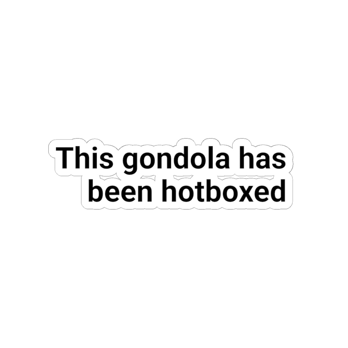 This Gondola sticker